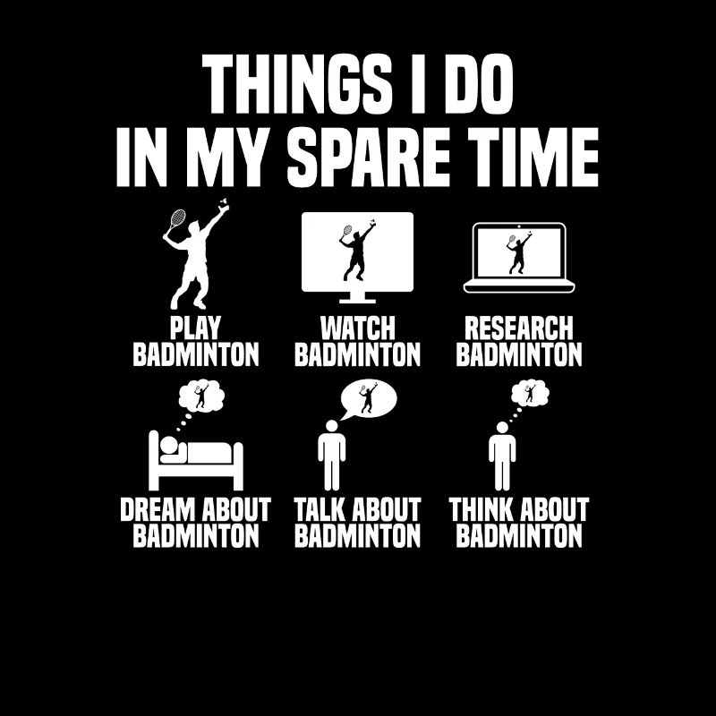 Ce que je fais pendant mon temps libre : Badminton