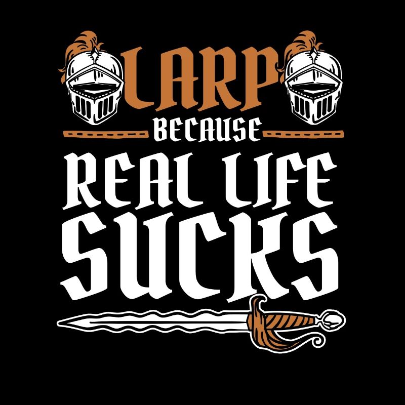 LARP, weil das echte Leben LARPing-Waffen ist