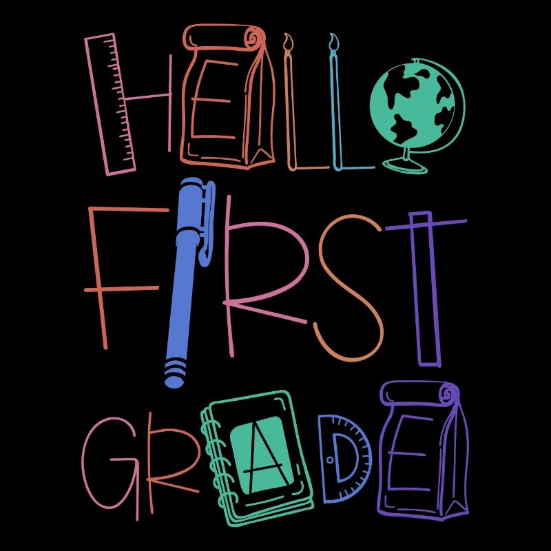Hallo 1. Klasse Schulsachen Einschulung Schule