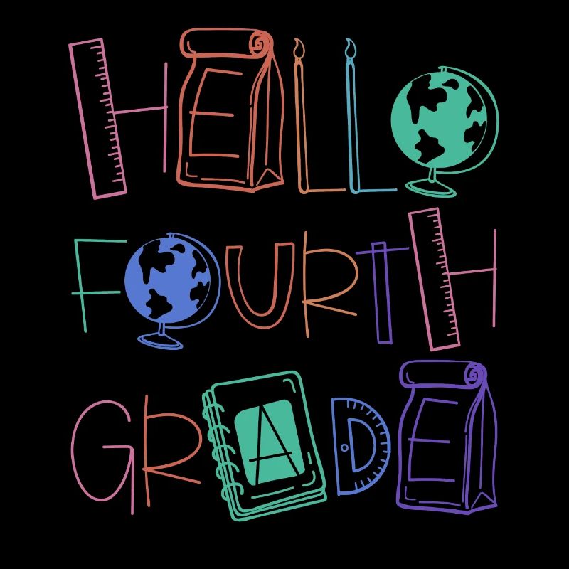 Hello 4th Grade School Supplies Elementary School School