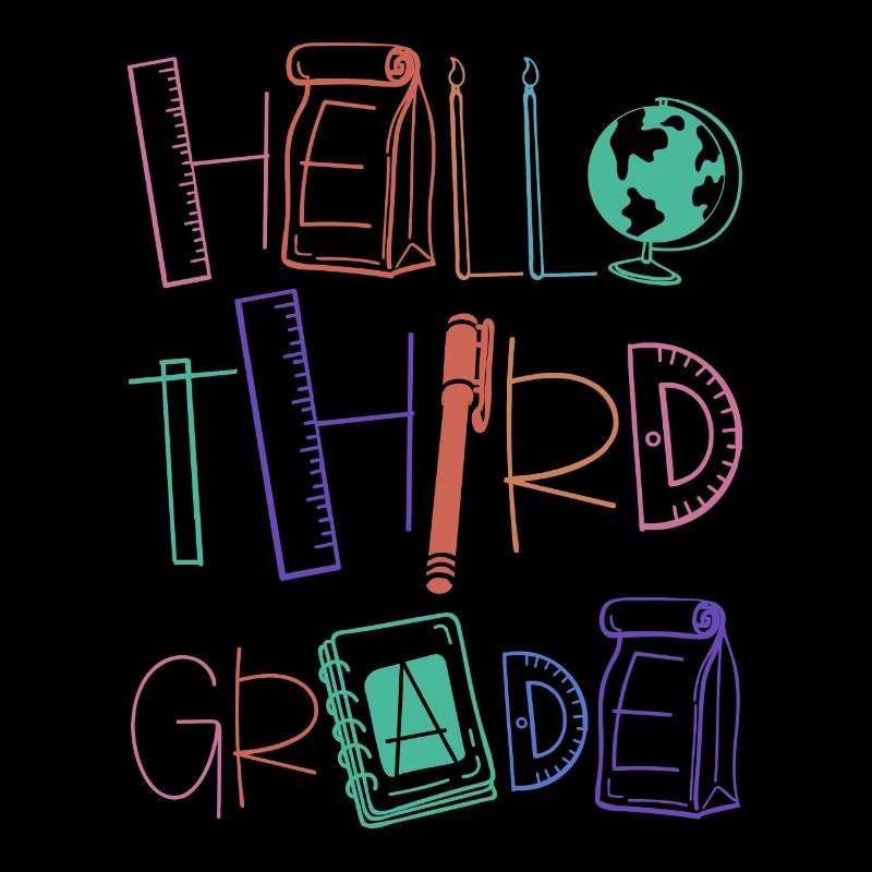 Hello 3rd Grade School Supplies Elementary School School