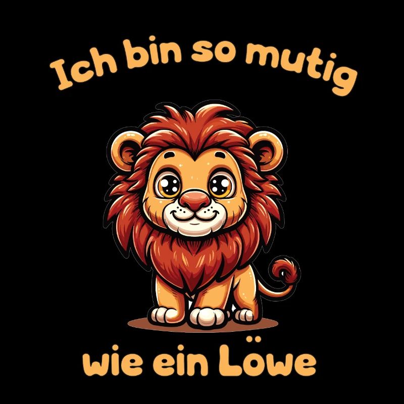 Mutig wie ein Löwe | Kindershirt