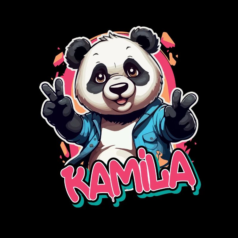 KAMILA - Beau nom de fille avec Cool Panda