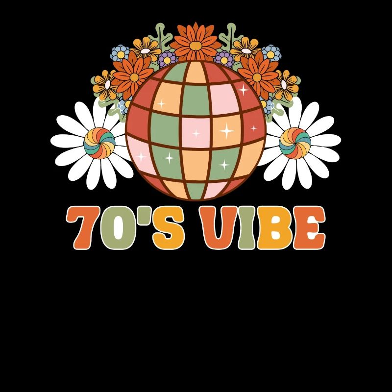 Disco Groovy Hippie 70s 80s Vintage Seventies