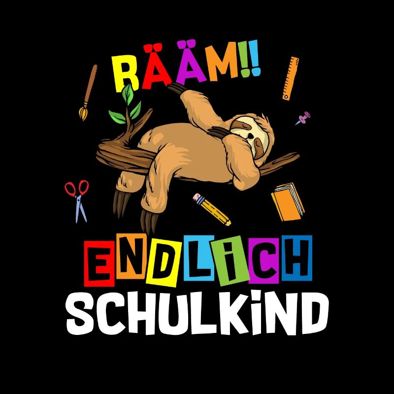 Bääm Endlich Schulkind Faultier Schule