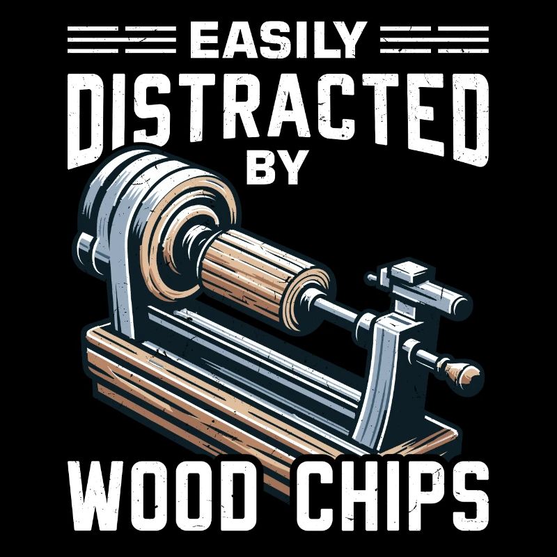 Easily distracted by wood chips Lathe