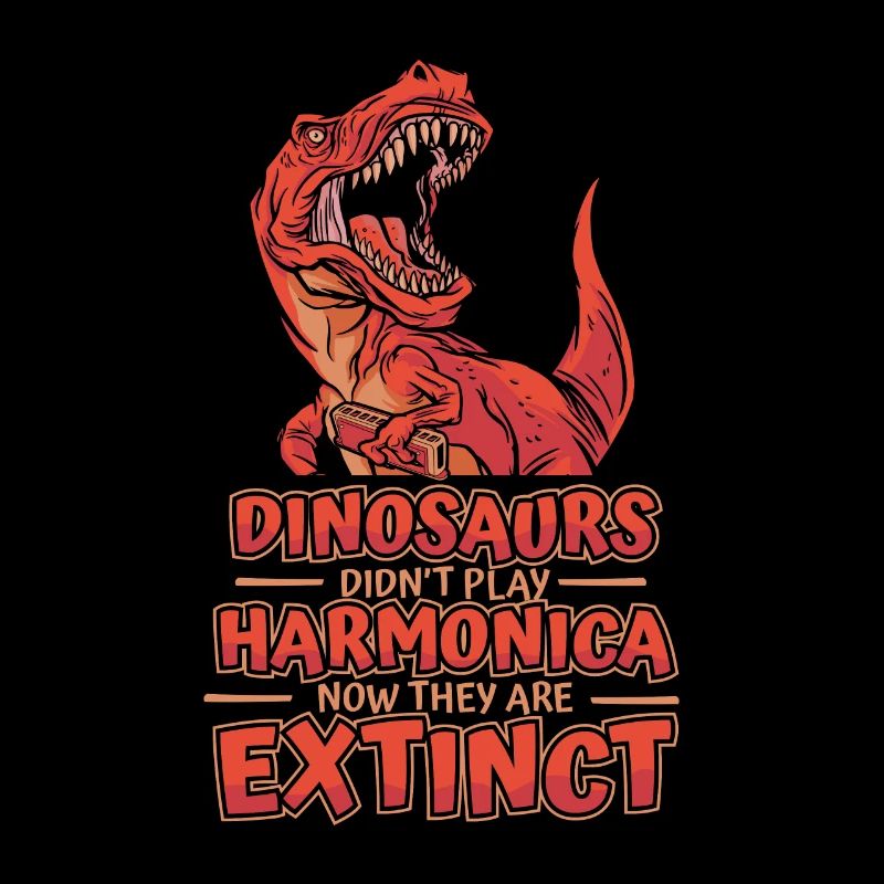 Dinosaurs Didn't Play Harmonica Mouth Harp