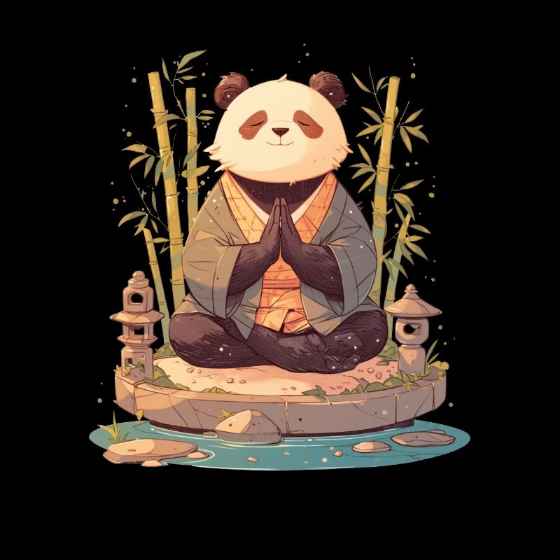Panda Bear Zen Japanese Giant Panda