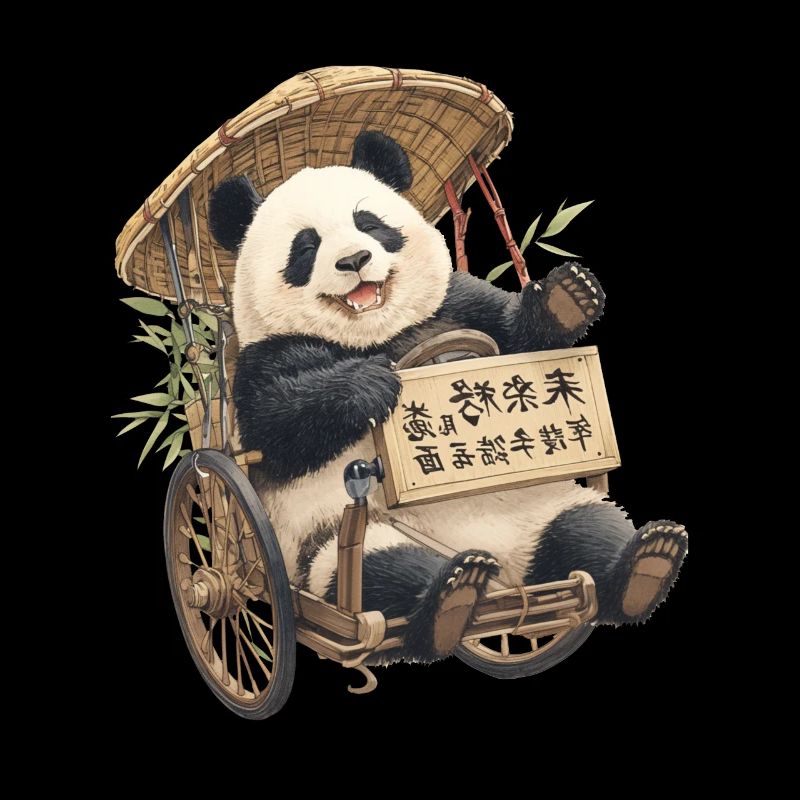 Panda Bear Rickshaw Panda géant japonais