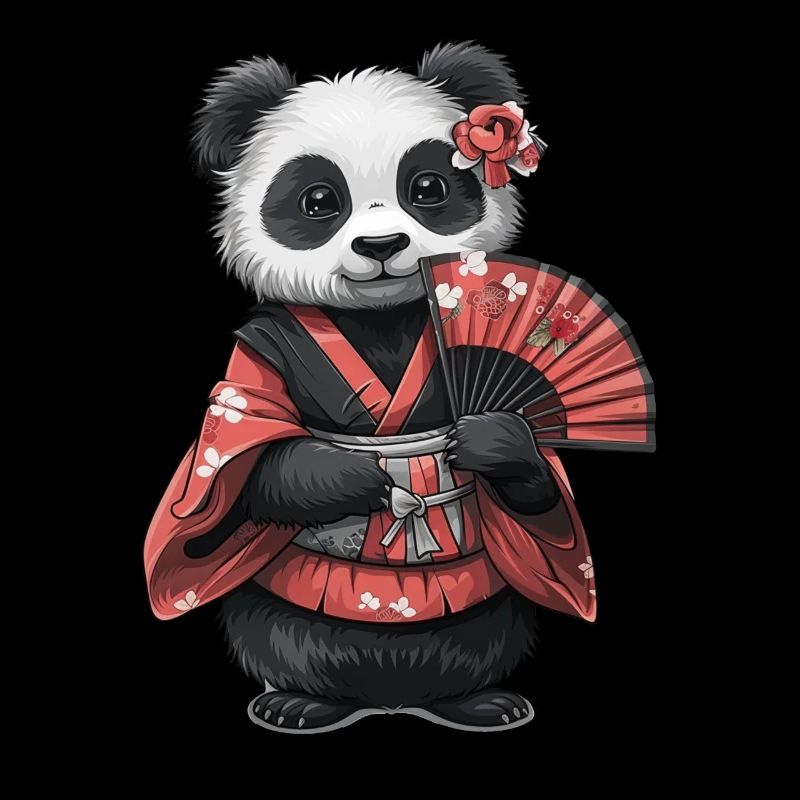 Panda Ours Geisha Panda géant japonais