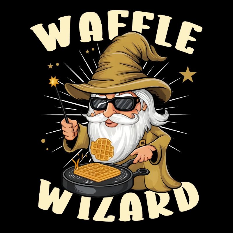 Waffle Wizard Waffel Waffeln Backen Bäcker Gebäck
