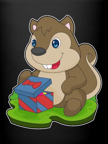 Squirrel Christmas Package