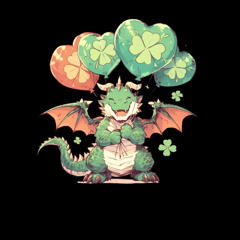 Drache Ballons St. Patricks Day Drache Kinder