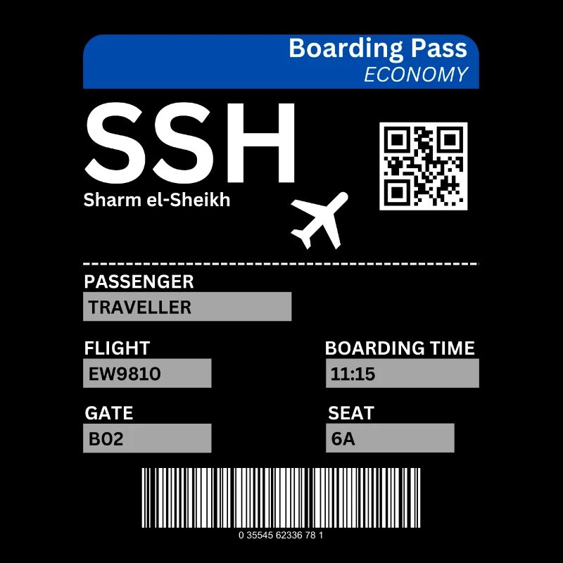 Sharm el-Sheikh Egypt Flight Ticket Holiday Idea