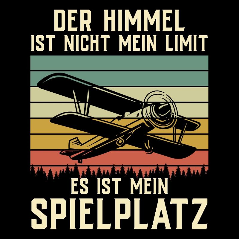 Airplane Tshirt Men's Helicopter Pilot Airplane