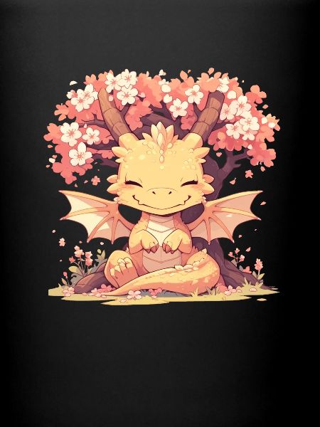 Drago Sakura Albero Giapponese Kawaii Drago