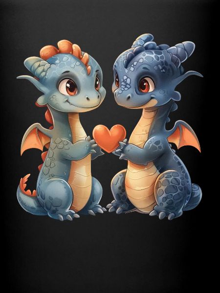 Dragon Love Saint-Valentin Mignon