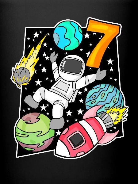 7 Garçon d’anniversaire astronaute