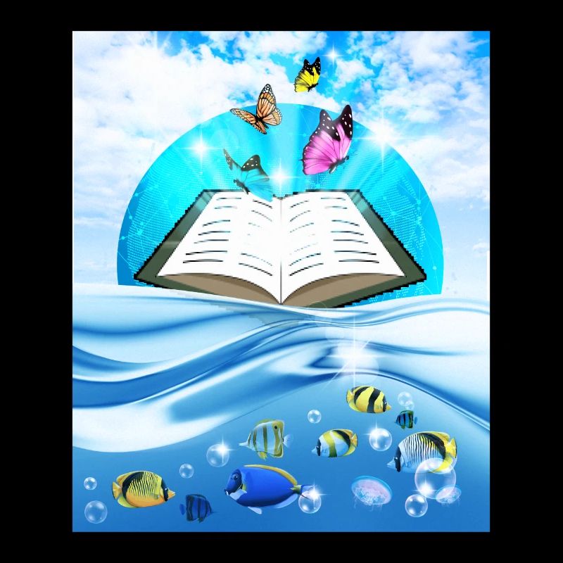 Frutiger Aero Aesthetic Tech Book Butterfly