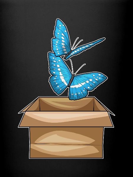 Carton papillon
