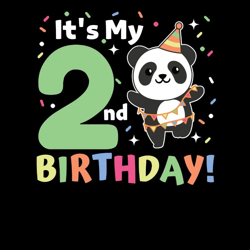 Panda for 2nd birthday children two years old