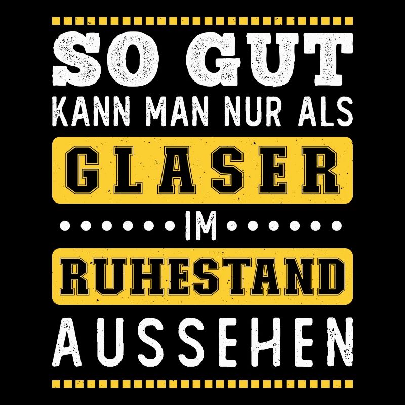 Rente Rentner Ruhestand Geschenk Glaser Spruch