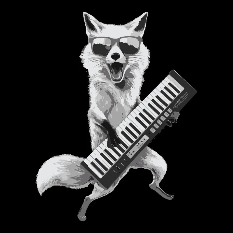 Fox Keytar Keyboard Geschenk