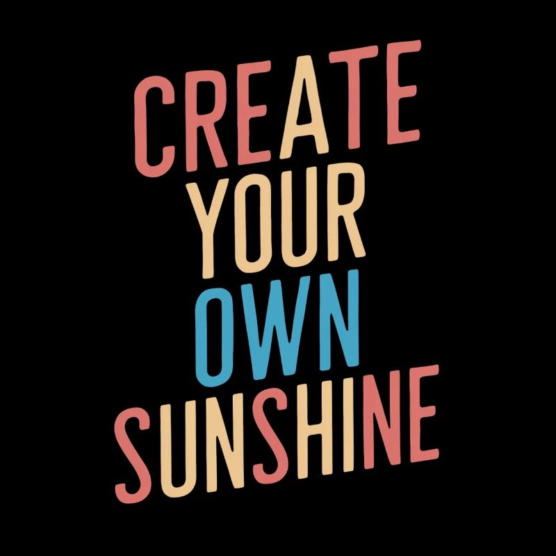 Create Your Own Sunshine Bunte Buchstaben