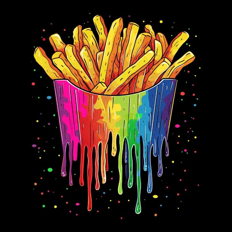 Frites, pommes de terre, Pop Art
