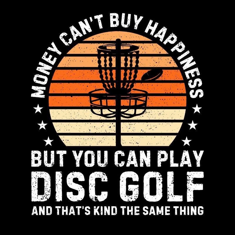 Disc golf drôle Joueur de disc golf drôle