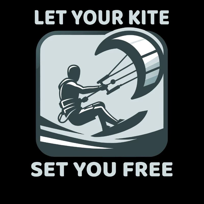 Kitesurf Laissez votre cerf-volant vous libérer Kitesurfeur