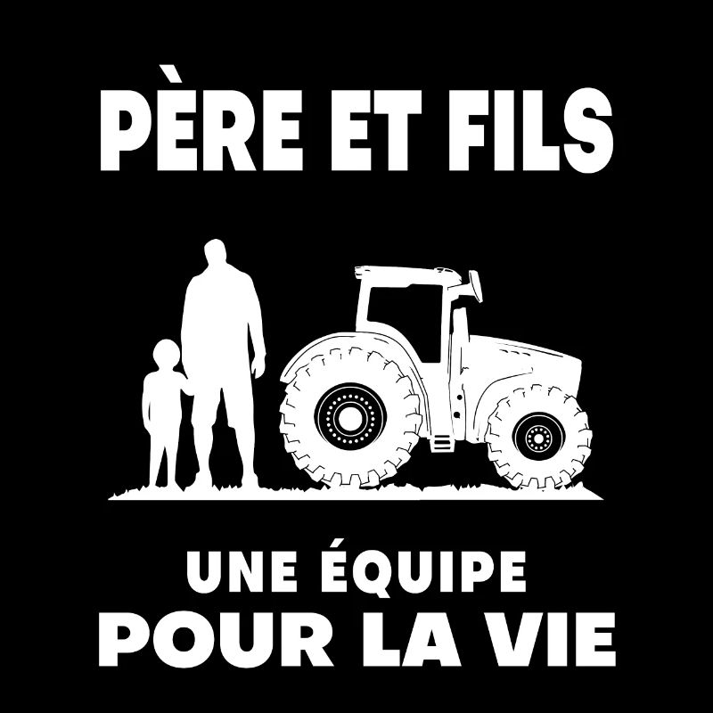 farmer father and son duo man dad