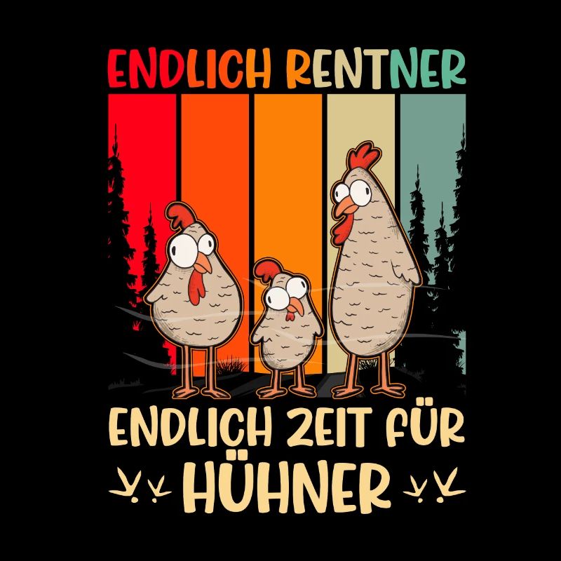 Hühner Rentner Hühnchen Opa Bauer Huhn