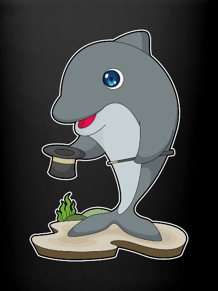 Dolphin Wizard Top Hat
