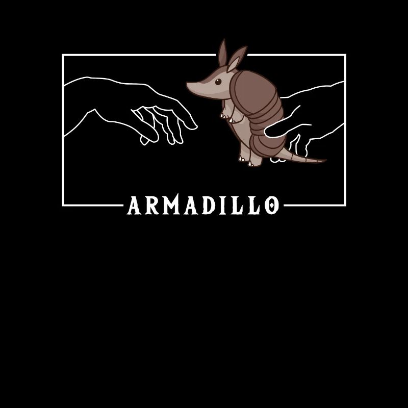 Michelangelo Kreation von Adam Armadillo Pink