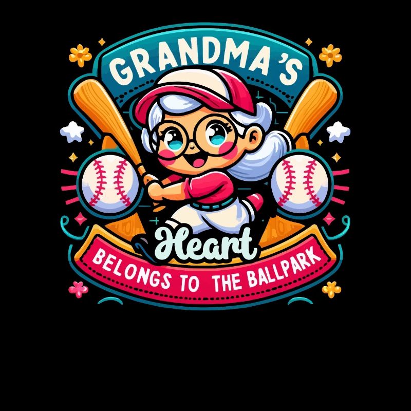 Baseball Oma Großmutter Großelterntag