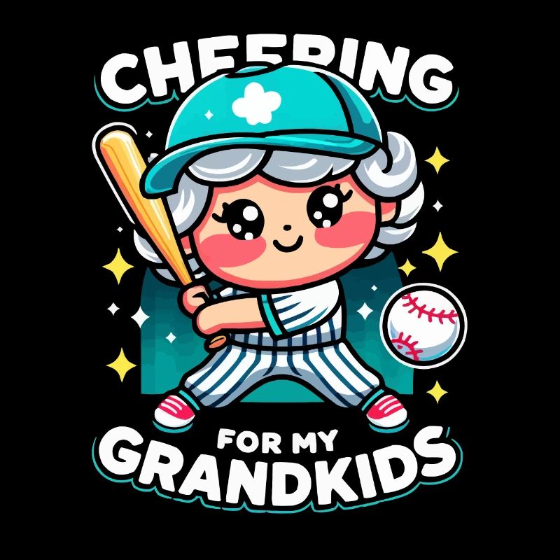 Baseball Oma Großmutter Großelterntag