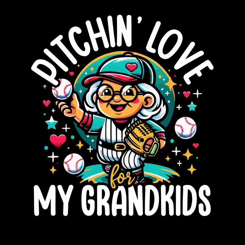 Baseball Oma Großmutter Großelterntag