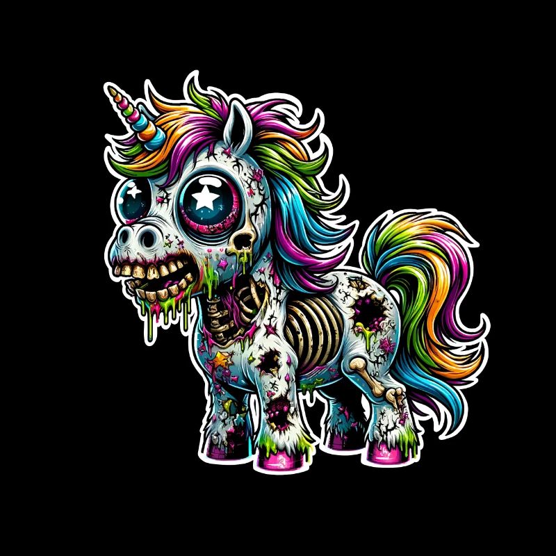 Zombie Einhorn Zombiecorn