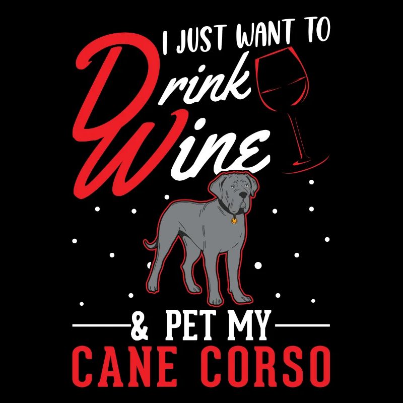 Cane Corso and Wine