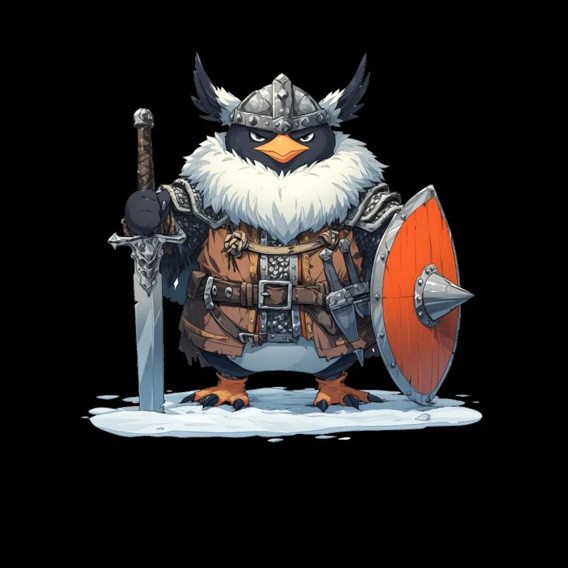 Pinguin Wikinger Kawaii Pinguin Niedlich