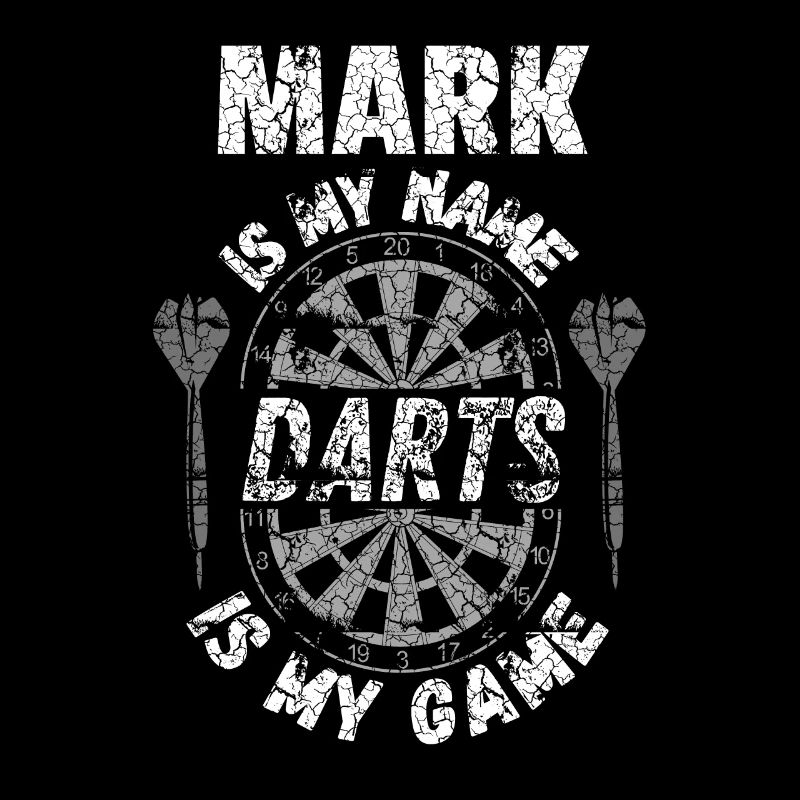 Design de fléchettes par nom Mark, fan de fléchettes