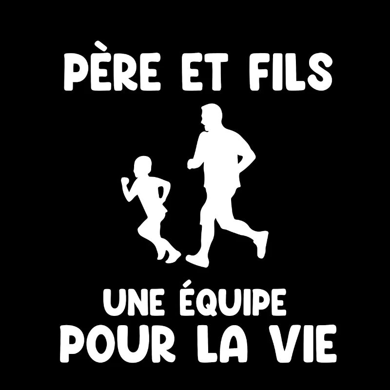 Father and Son Running Partner for Life Dad