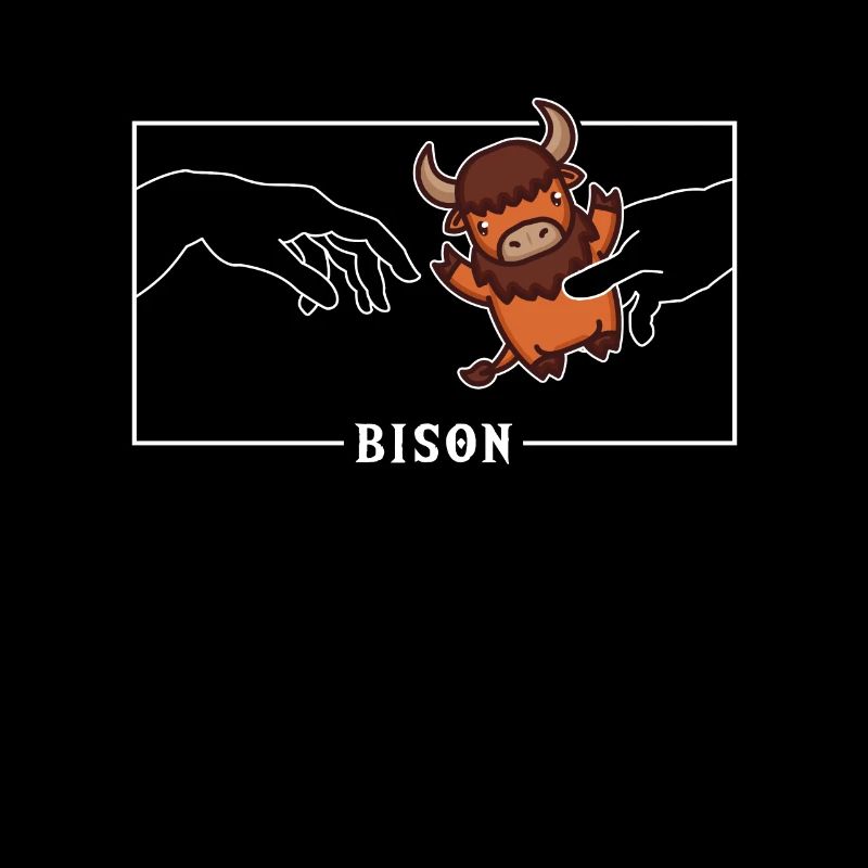 Michel-Ange Création d’Adam Bison Buffalo
