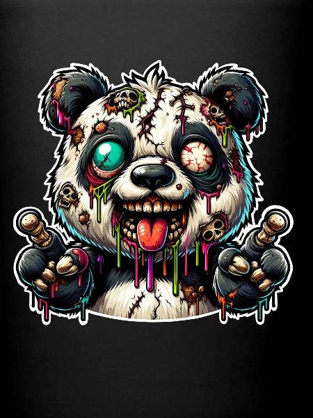 Monstre zombie panda