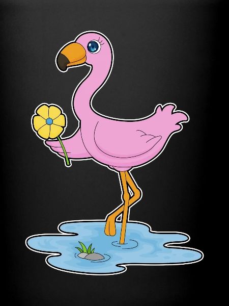 Fleur de flamant rose