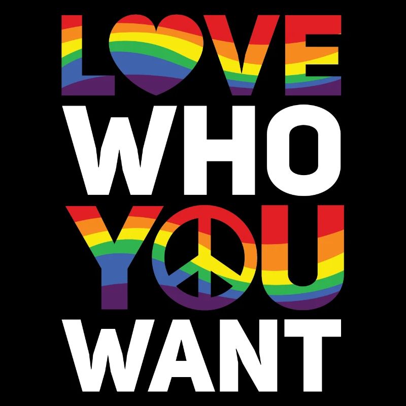 Gender Lesbians, Gays, Trans, Queer Rainbow