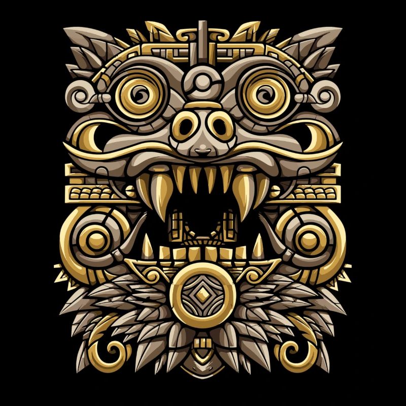 Mayan God Maya Mythology Chaac Masks Design