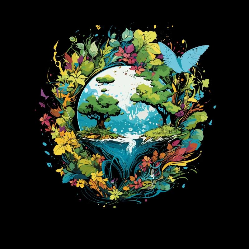 Respektier Muttererde Unseren Planeten Natur