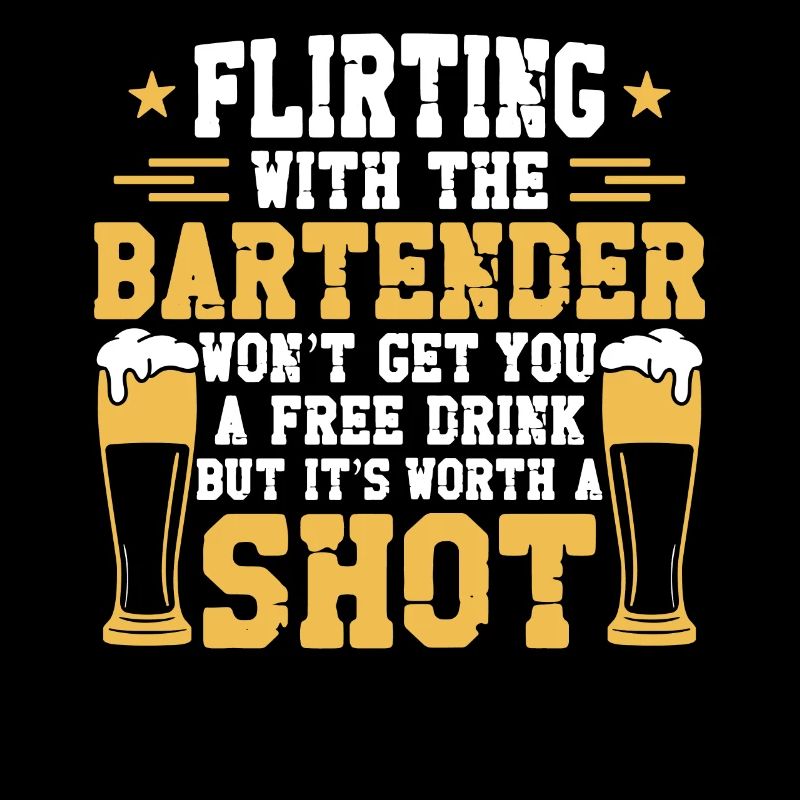 Bartender Mixologist Flirting With